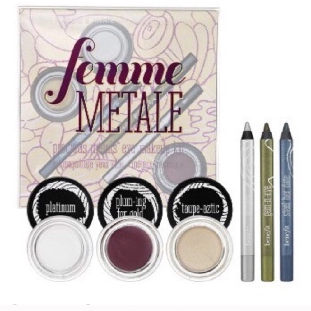 Benefit Metallic Makeup Set Eyeliner Creme Shadow